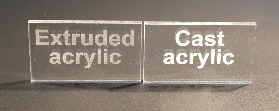 What are the differences between cast acrylic and extruded acrylic?